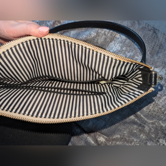 Kate Spade Jackson Street Small Dixon, Pebble Leather, Colorblock Black & Cream - Picture 10 of 15